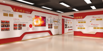 黨建展館的設計中，如何充分展示黨的歷史和成就？